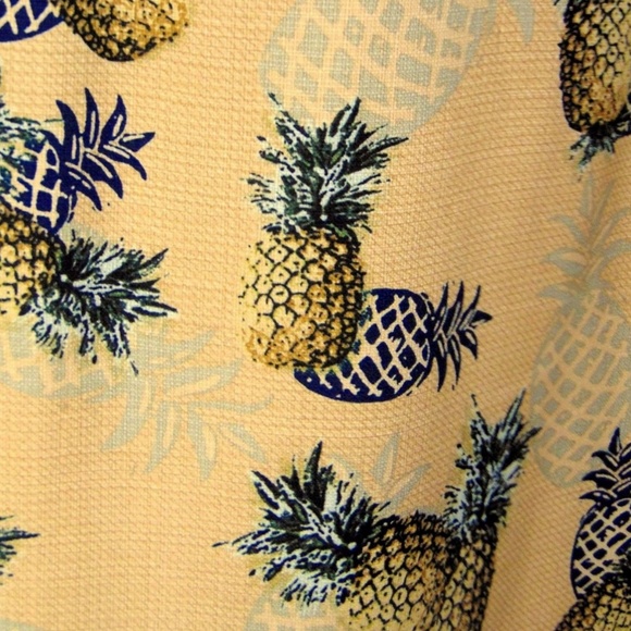 ISLAND HEAVEN peach Hawaiian silk shirt M ✨🎟 - Picture 5 of 5